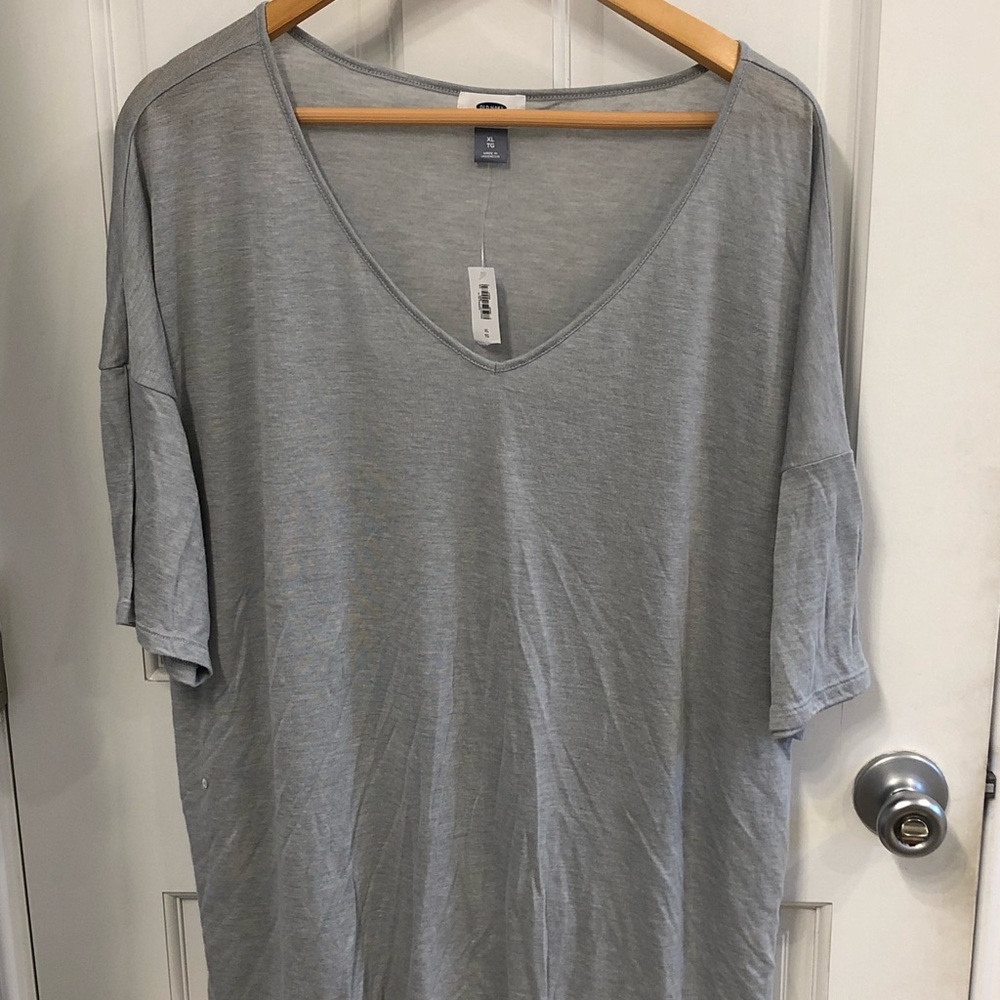 NWT XL soft gray shirt
